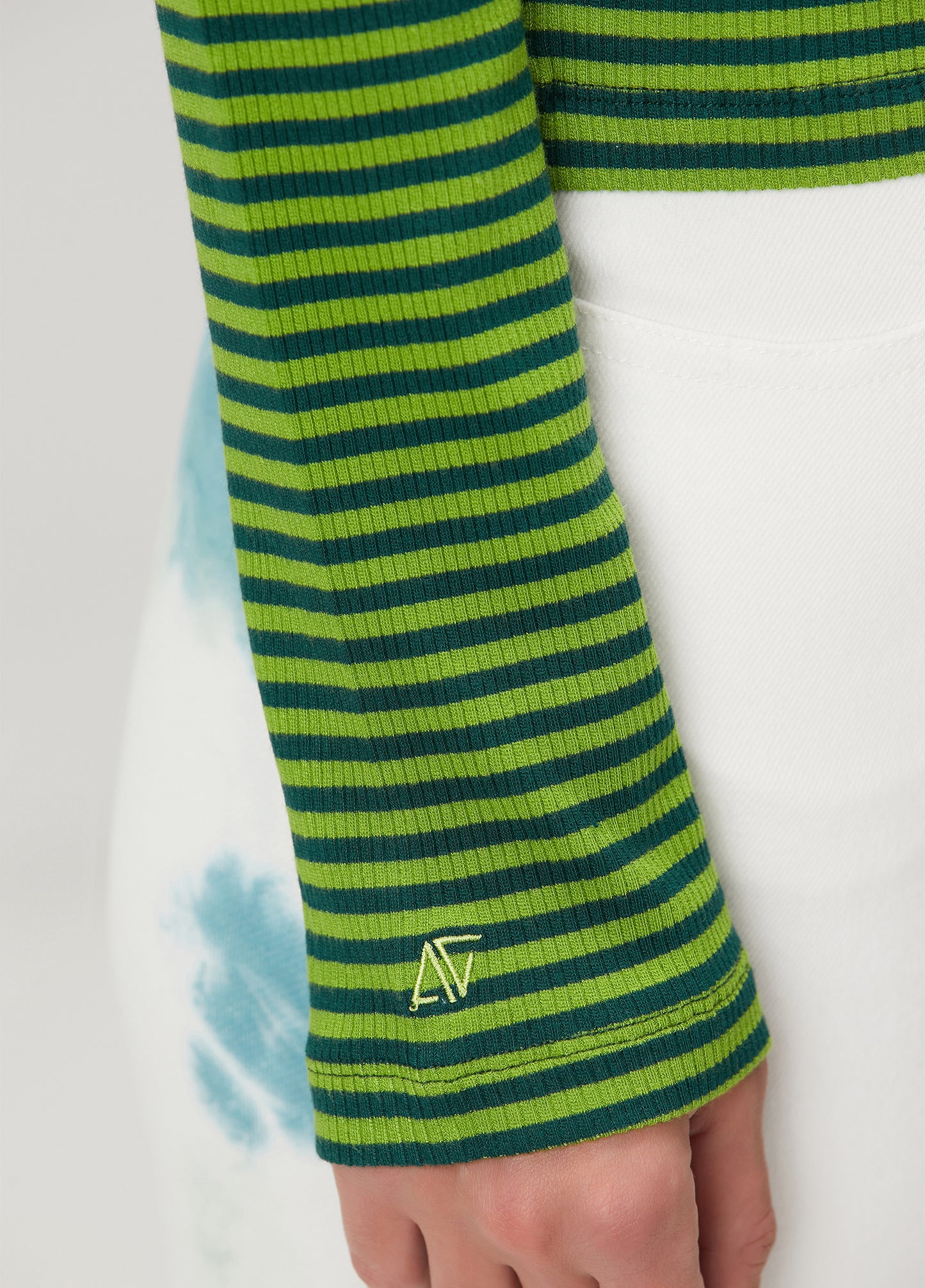 Ribbed Turtleneck Long Sleeve T-Shirt