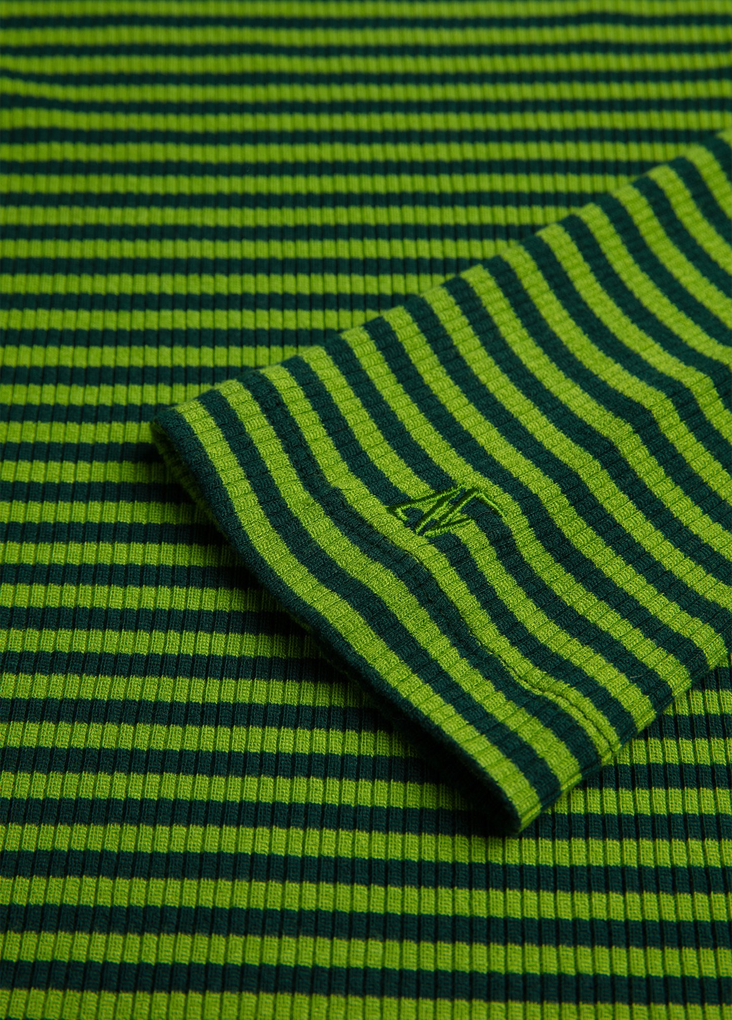 Ribbed Turtleneck Long Sleeve T-Shirt