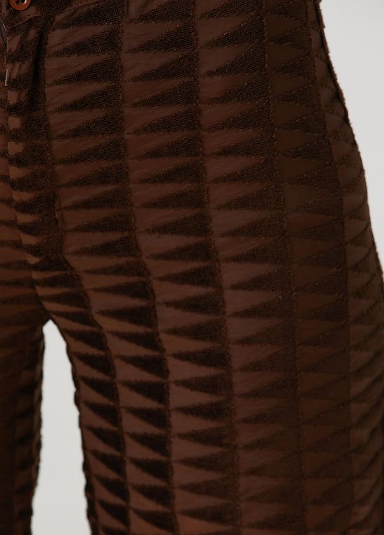 Embossed Tulle Straight Leg Pants