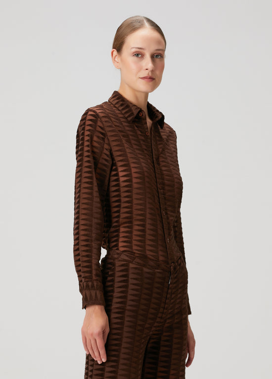Embossed Tulle Shirt