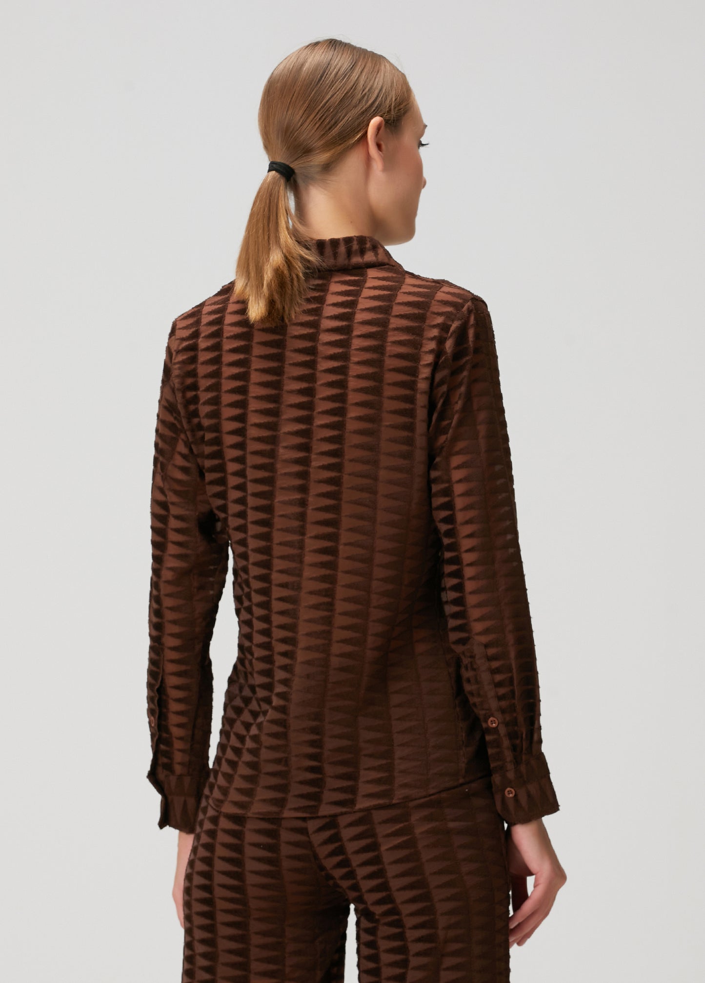 Embossed Tulle Shirt