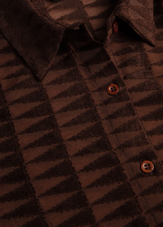 Embossed Tulle Shirt