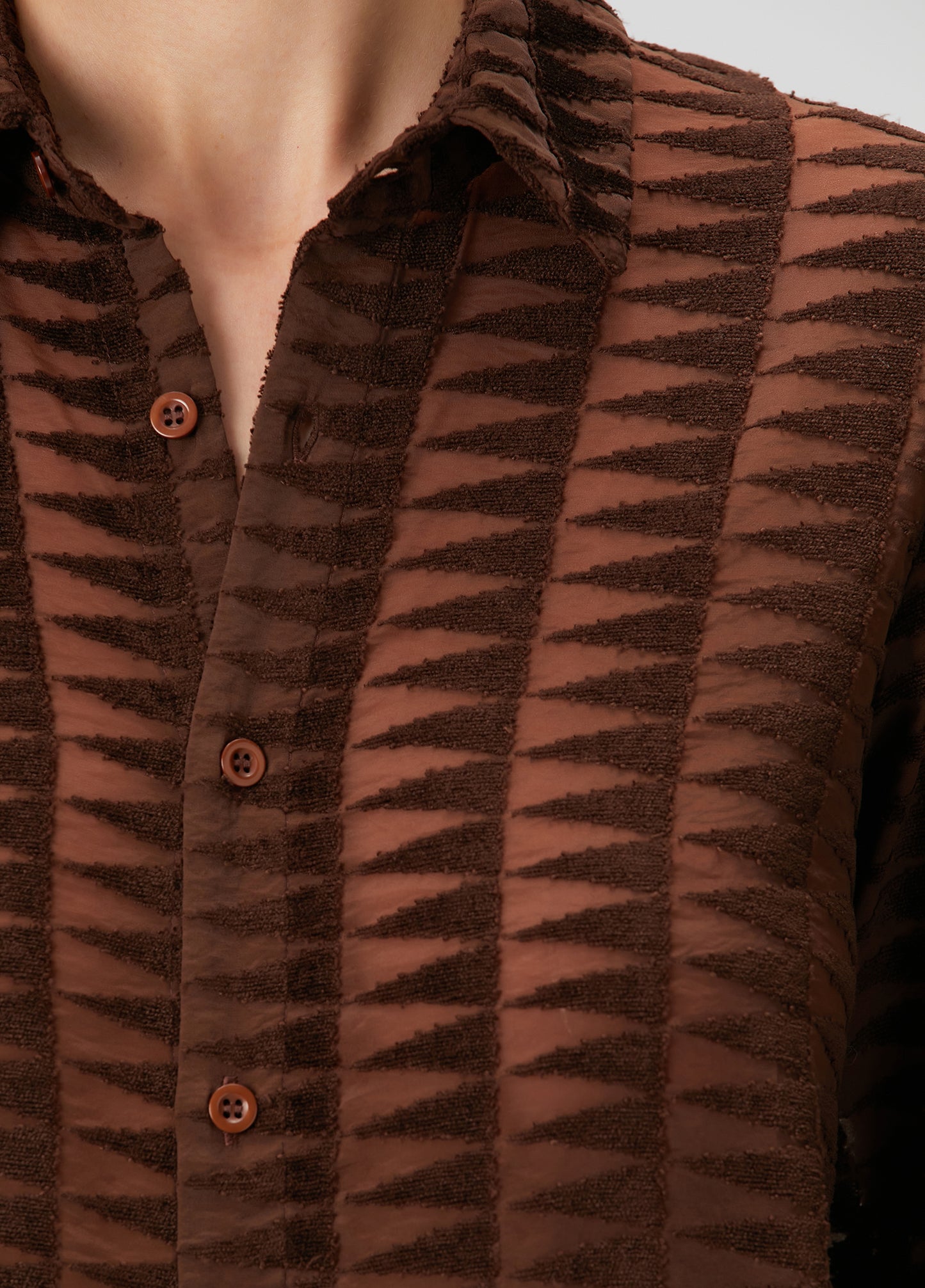 Embossed Tulle Shirt