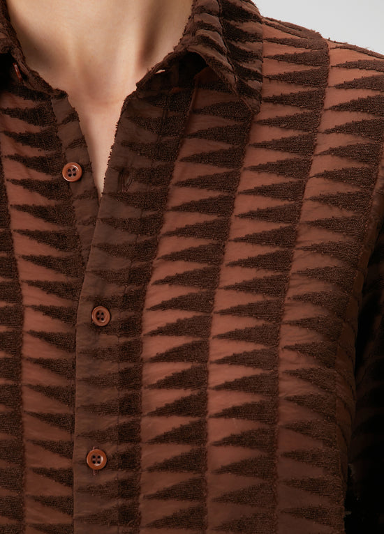 Embossed Tulle Shirt