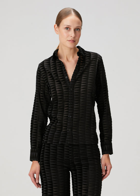 Embossed Tulle Shirt