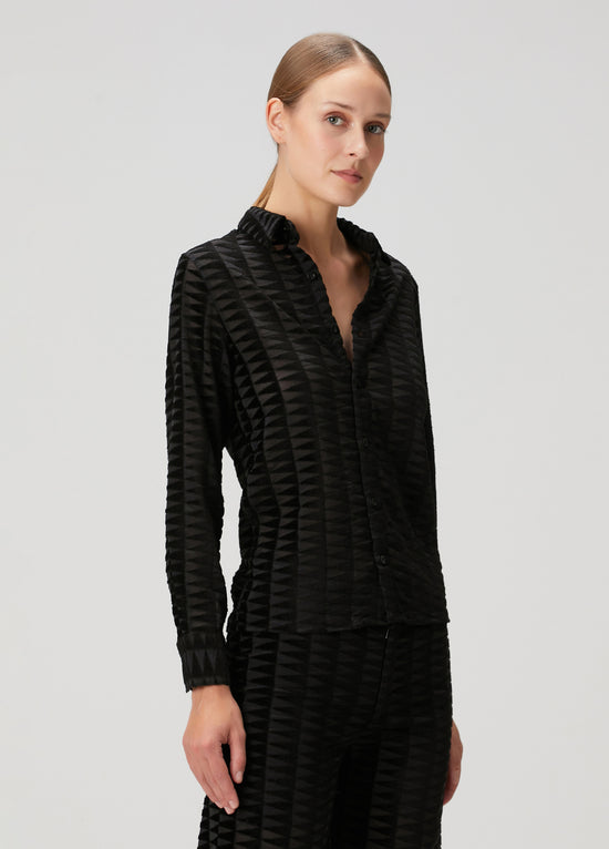 Embossed Tulle Shirt