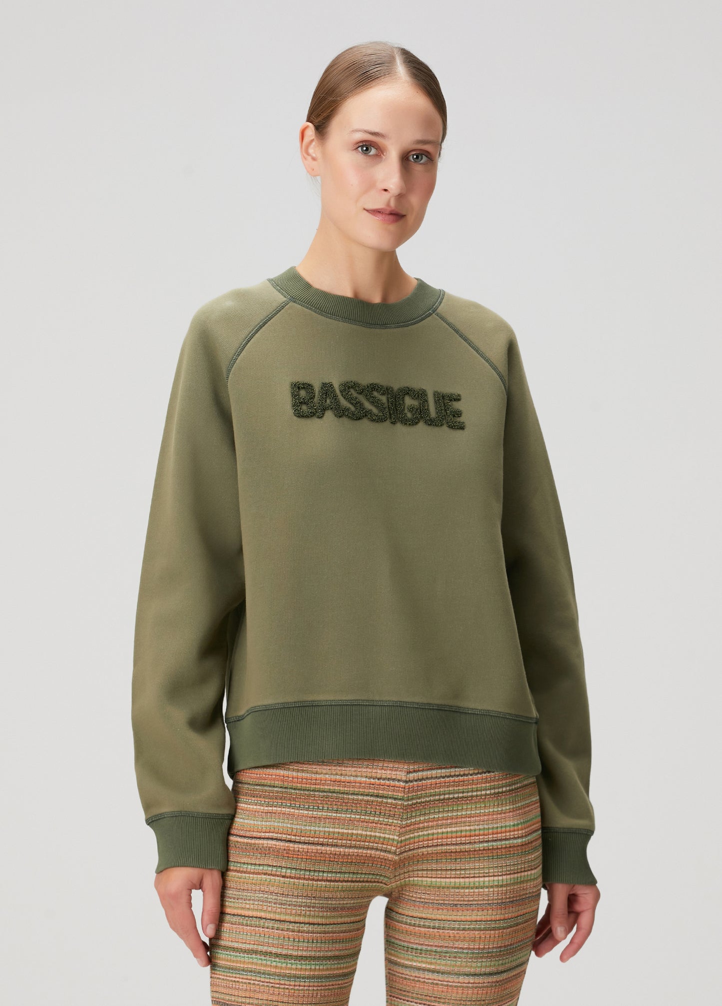 Washed Sweatshirt W/ Terry Logo