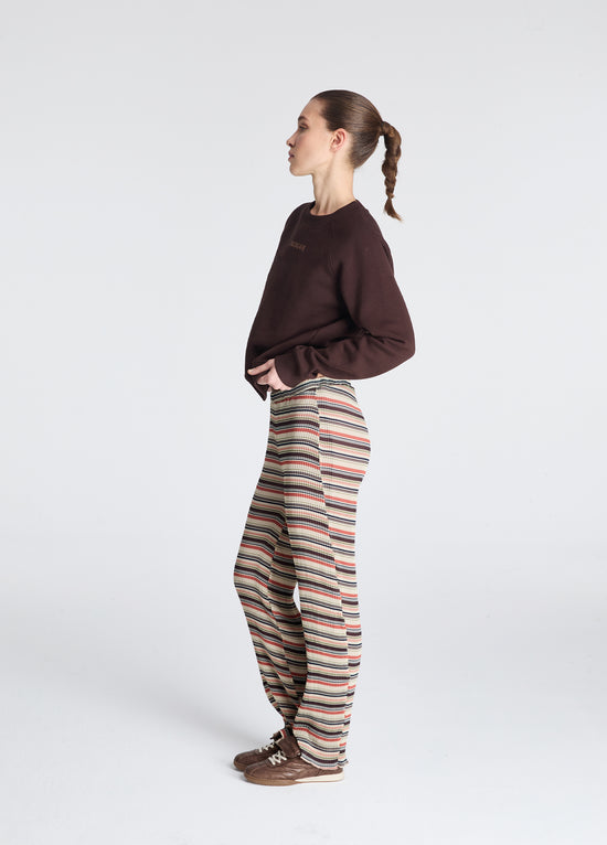 Bassigue Patch Detaylı Bisiklet Yaka Sweatshirt