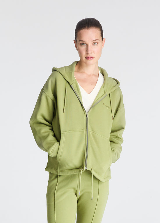 Klasik Fermuarlı Sweatshirt