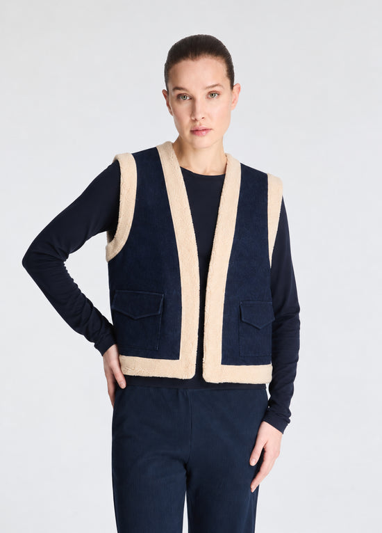 Peluş Astarlı Denim Ceket