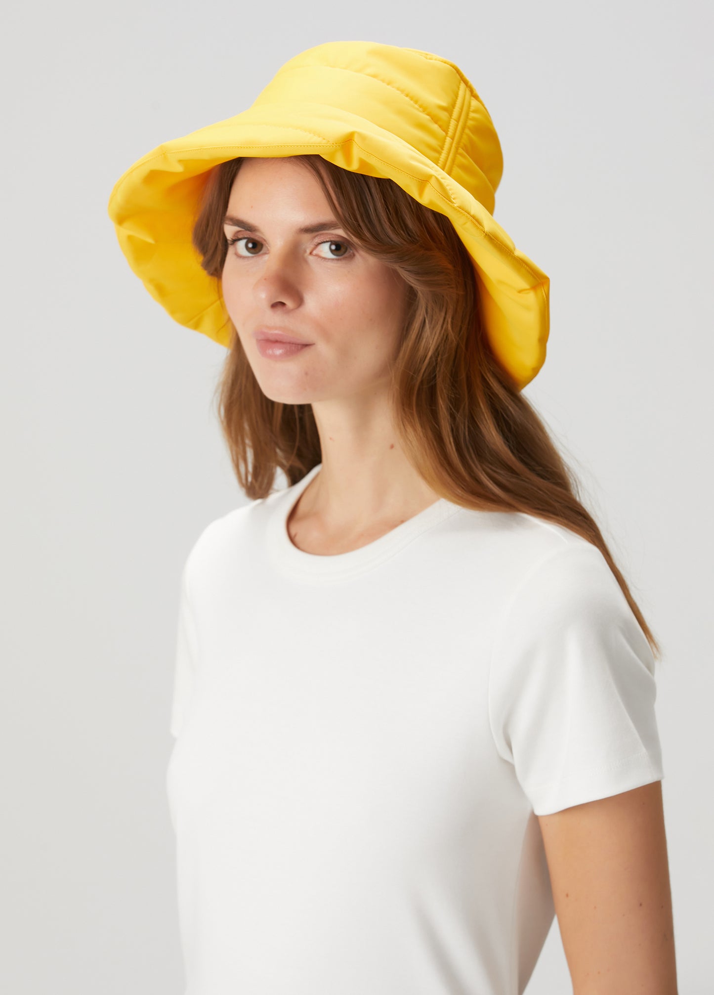 Mons Bons x Bassigue Yellow Puffer Bucket Hat