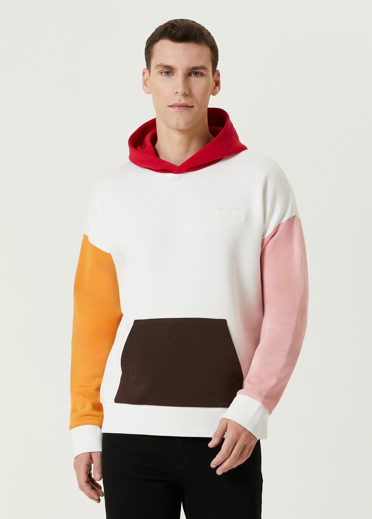 Mons Bons x Bassigue Green Color Block Hoodie