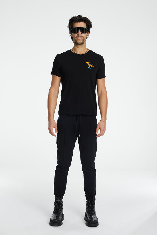 Cotton Deer T-Shirt - Black