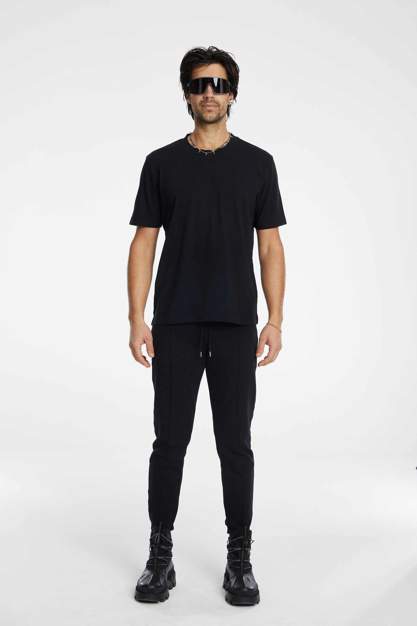 Cotton Basic T-Shirt - Black
