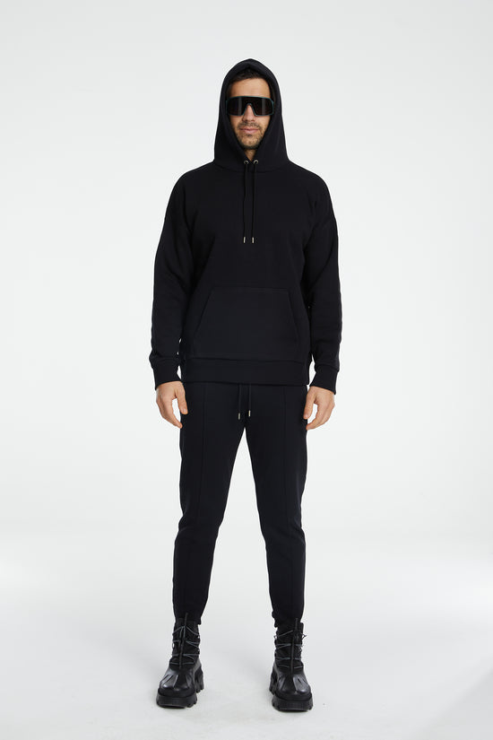 Cotton Hoodie - Black