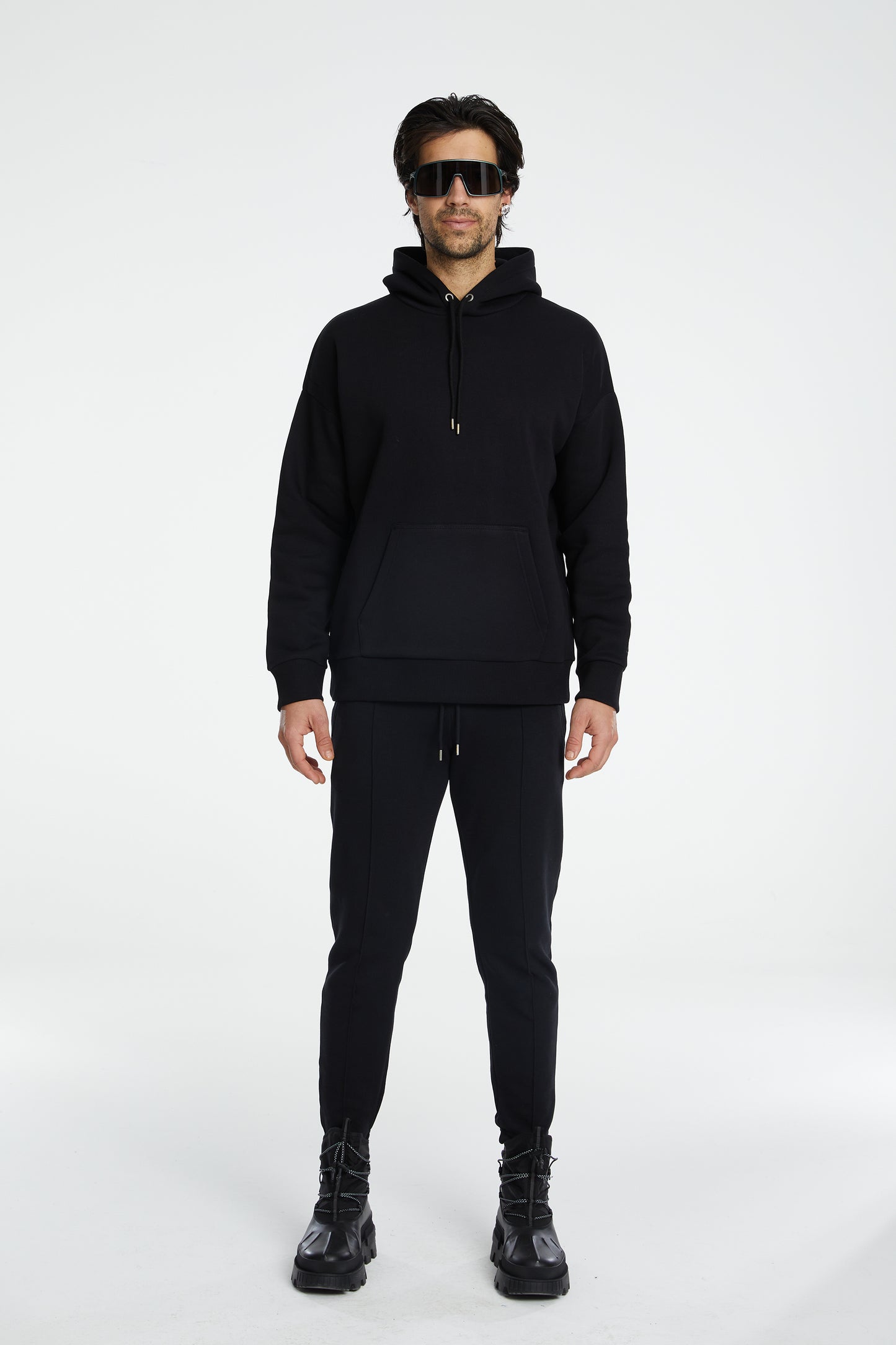 Cotton Hoodie - Black