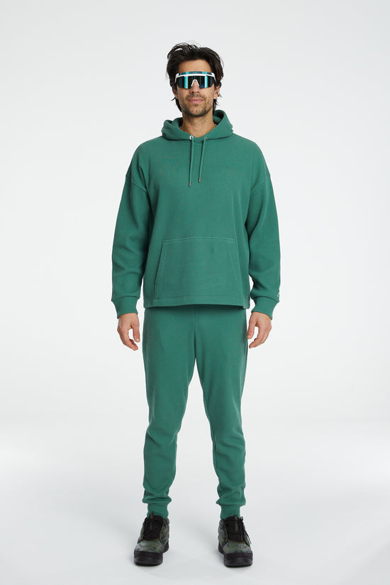 Waffle Hoodie - Harbour Green