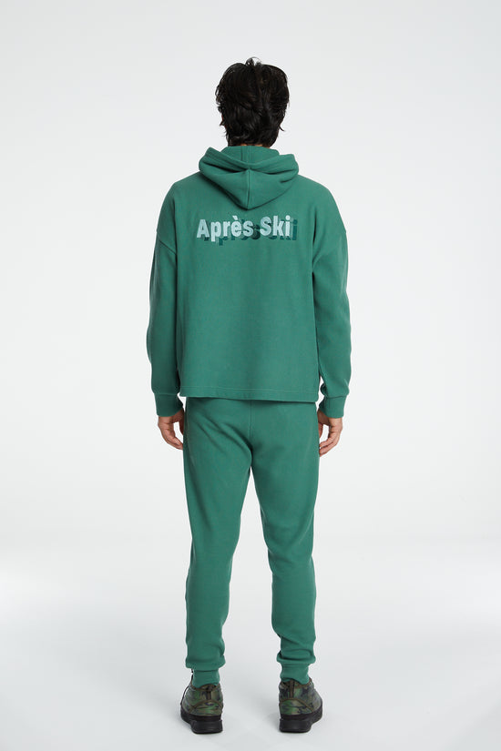 Waffle Hoodie - Harbour Green