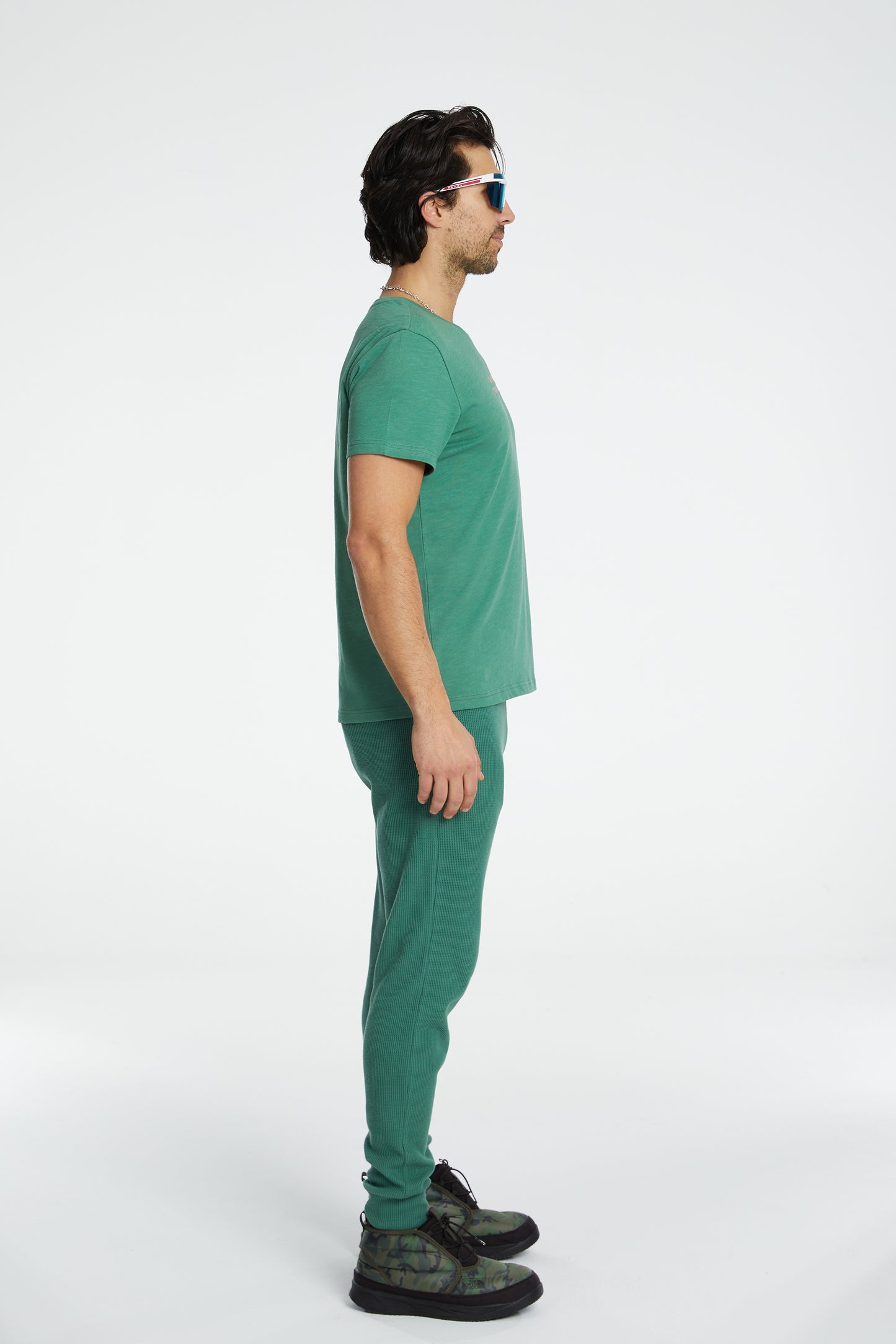 Cotton Ski T-Shirt - Harbour Green