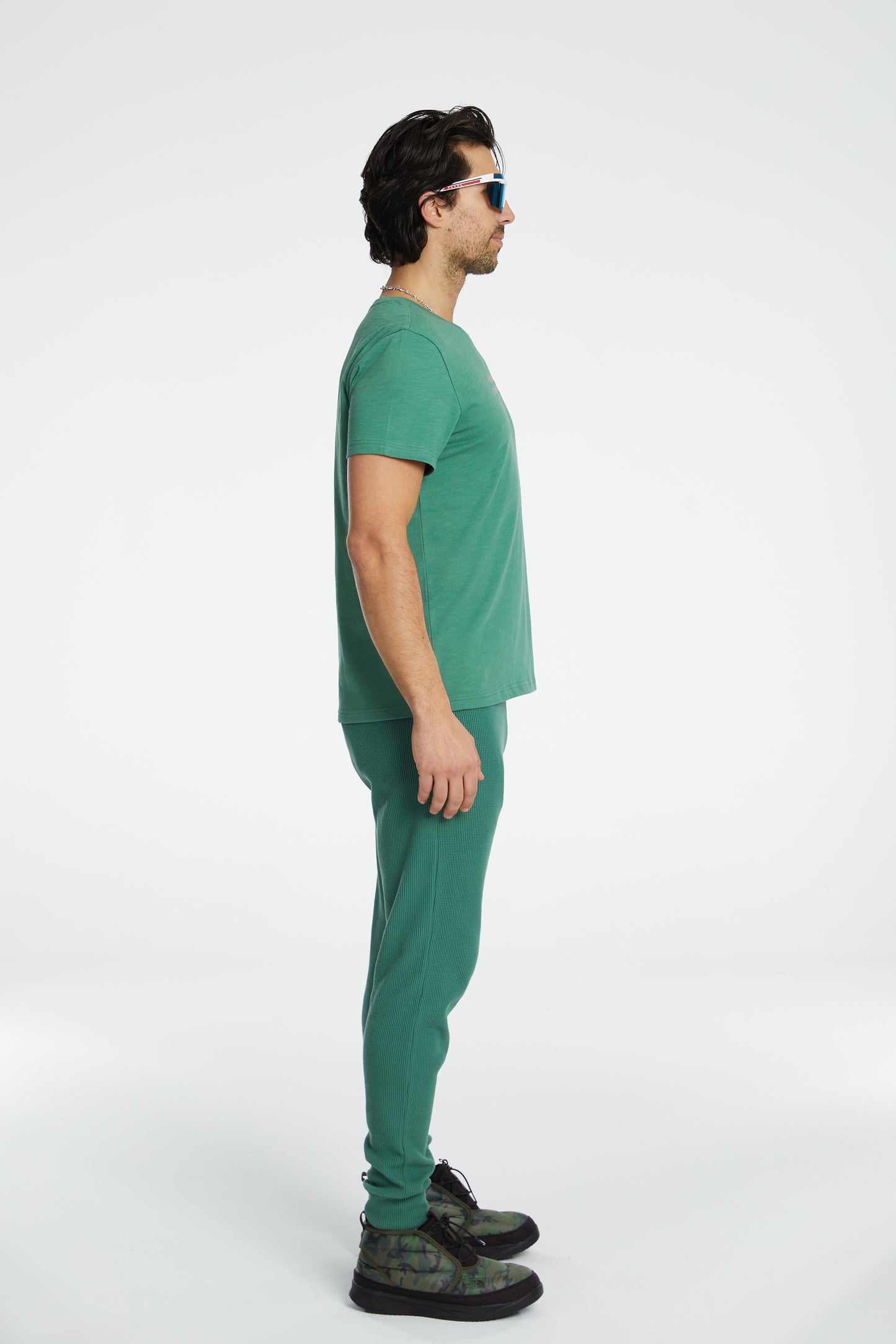 Load image into Gallery viewer, Cotton Ski T-Shirt - Harbour Green
