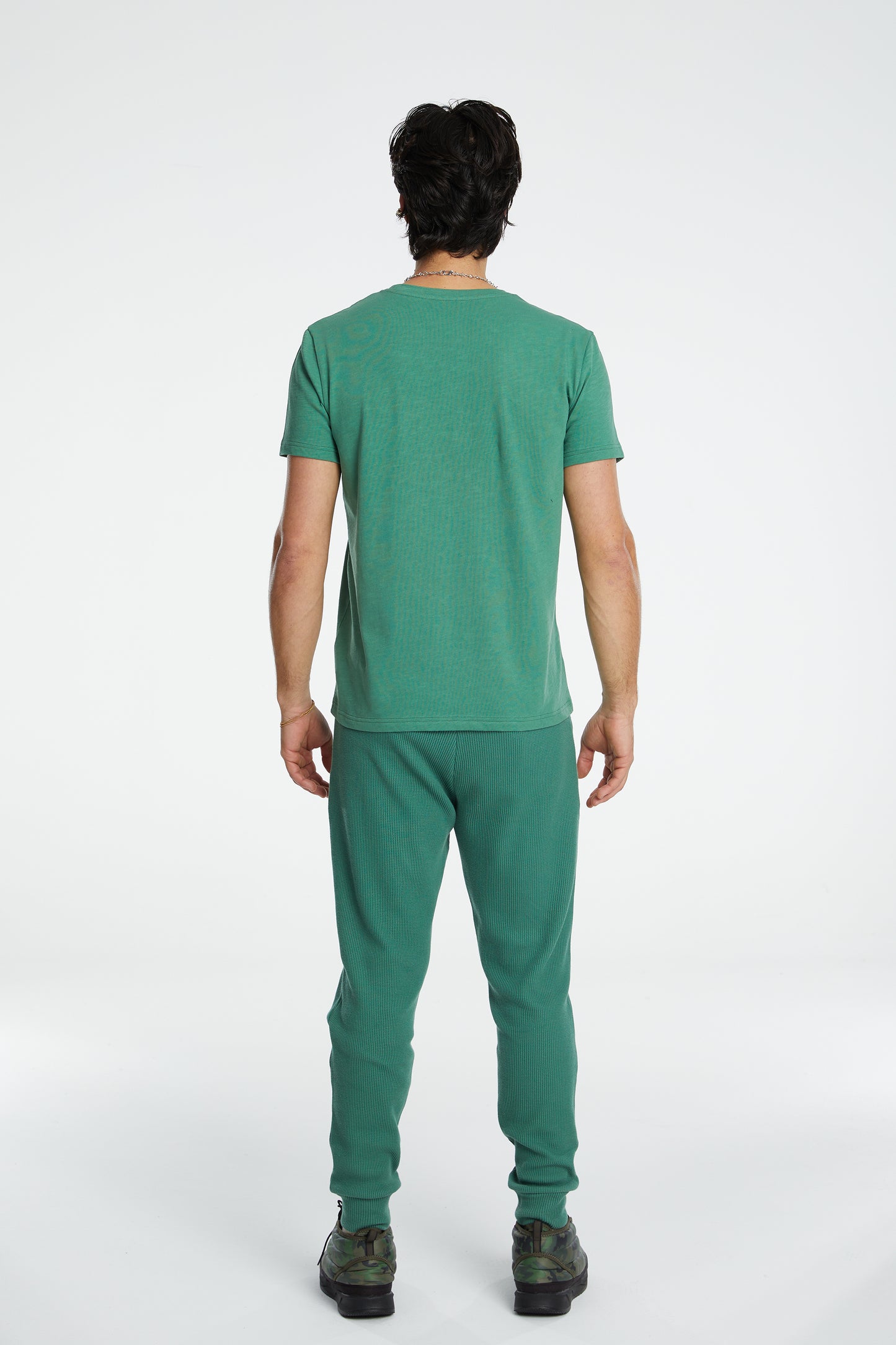 Waffle Sweatpants - Harbour Green