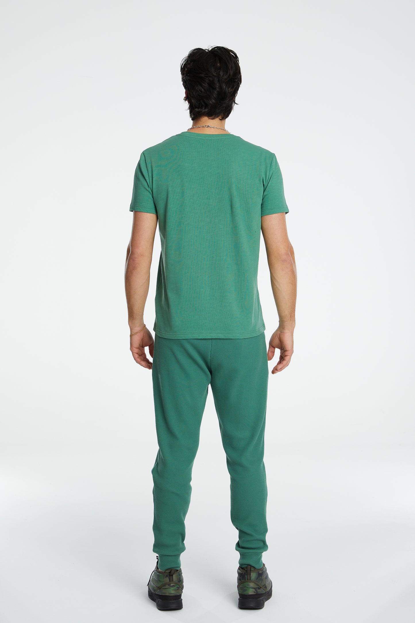 Load image into Gallery viewer, Waffle Sweatpants - Harbour Green
