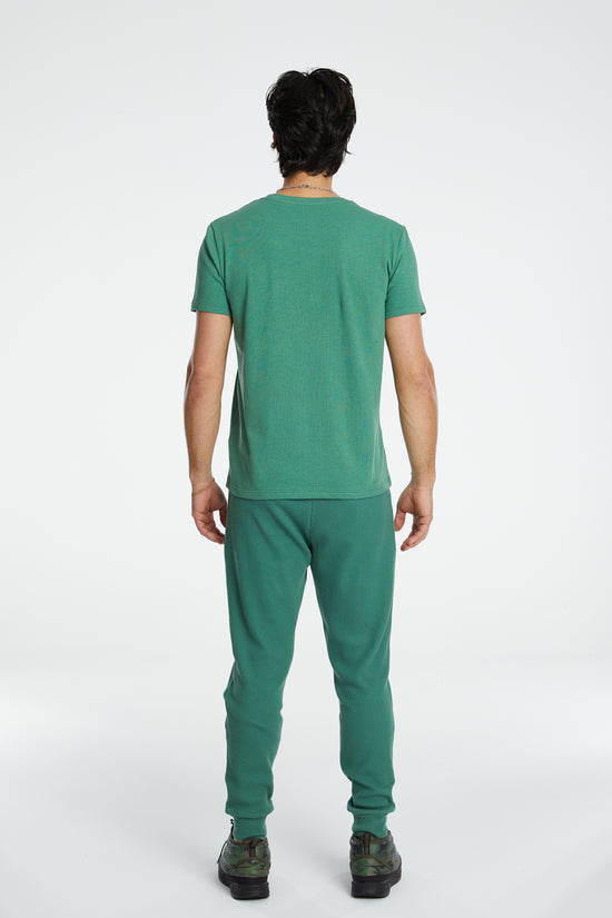 Load image into Gallery viewer, Waffle Sweatpants - Harbour Green
