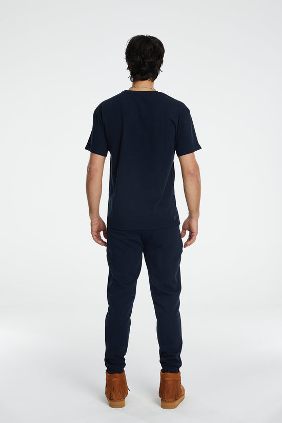 Load image into Gallery viewer, Cotton Basic T-Shirt - Dark Navy
