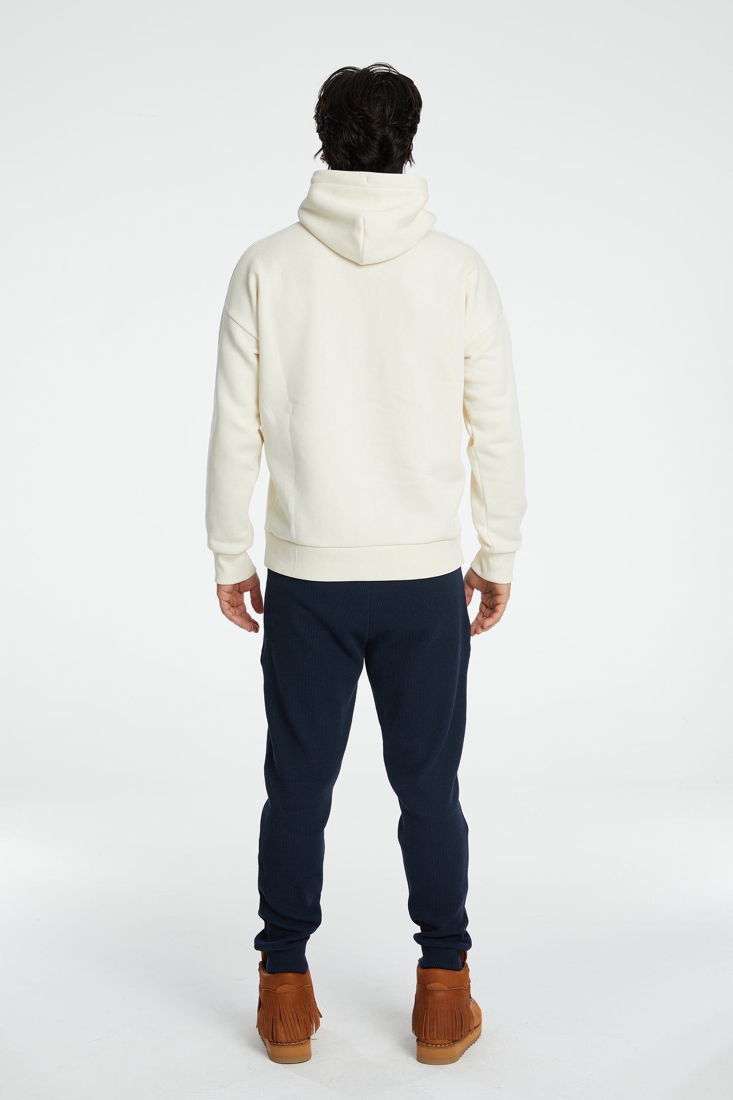 Cotton Penguin Hoodie - Cream