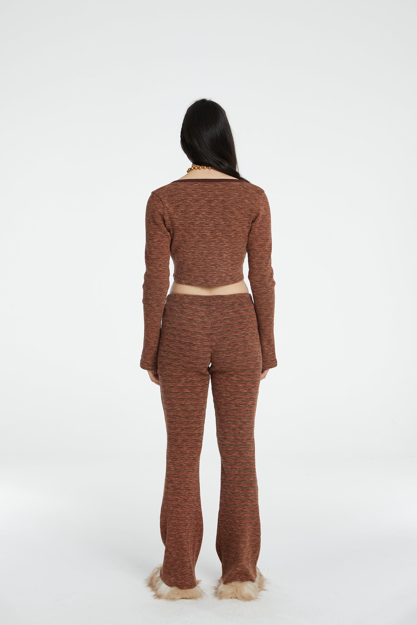 Knit Flare Sweatpants - Tenko