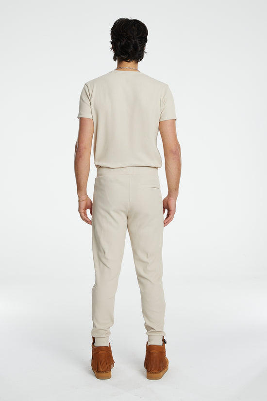 Waffle Sweatpants - Warm Beige