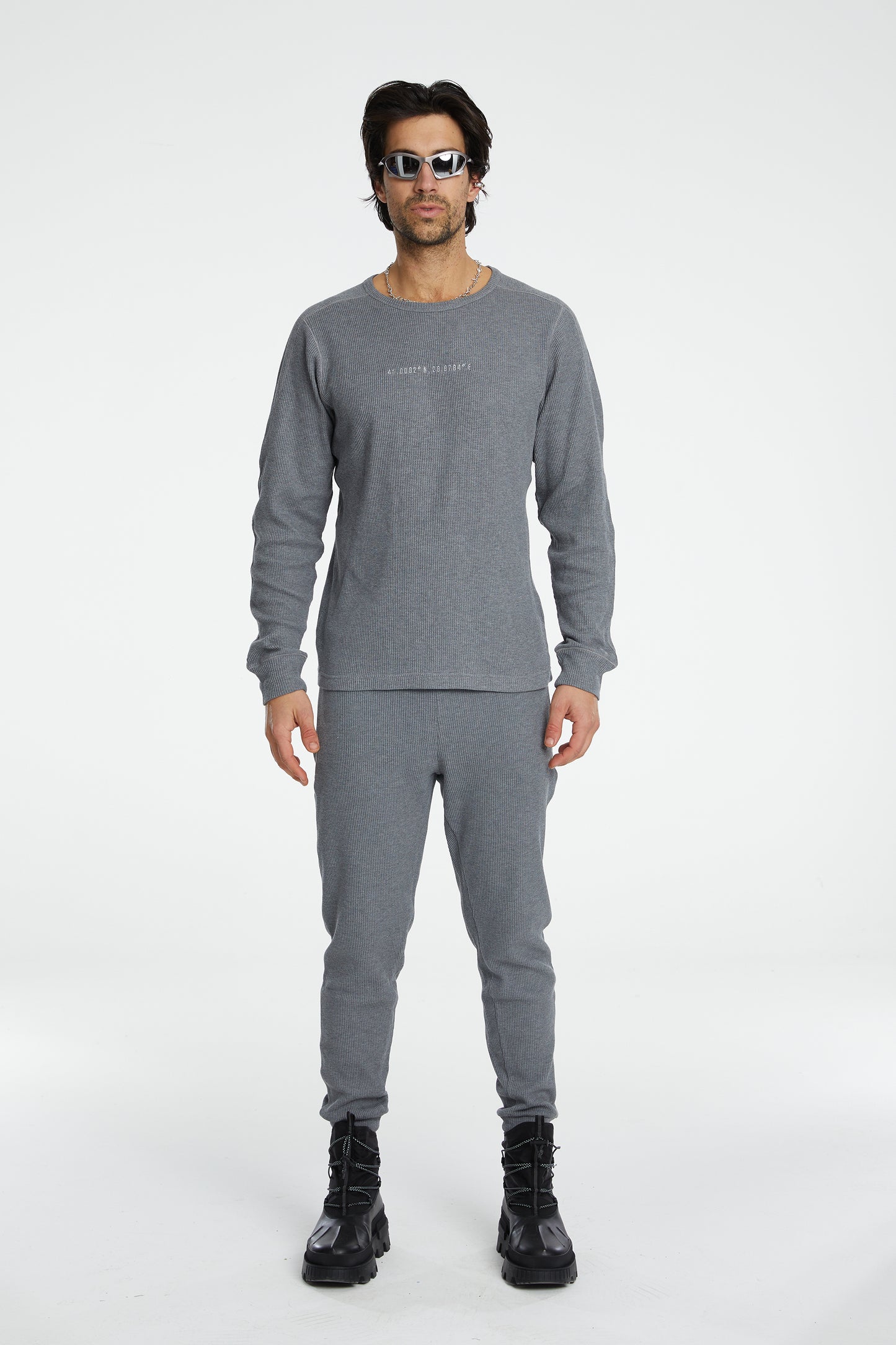 Waffle Sweatshirt - Grey