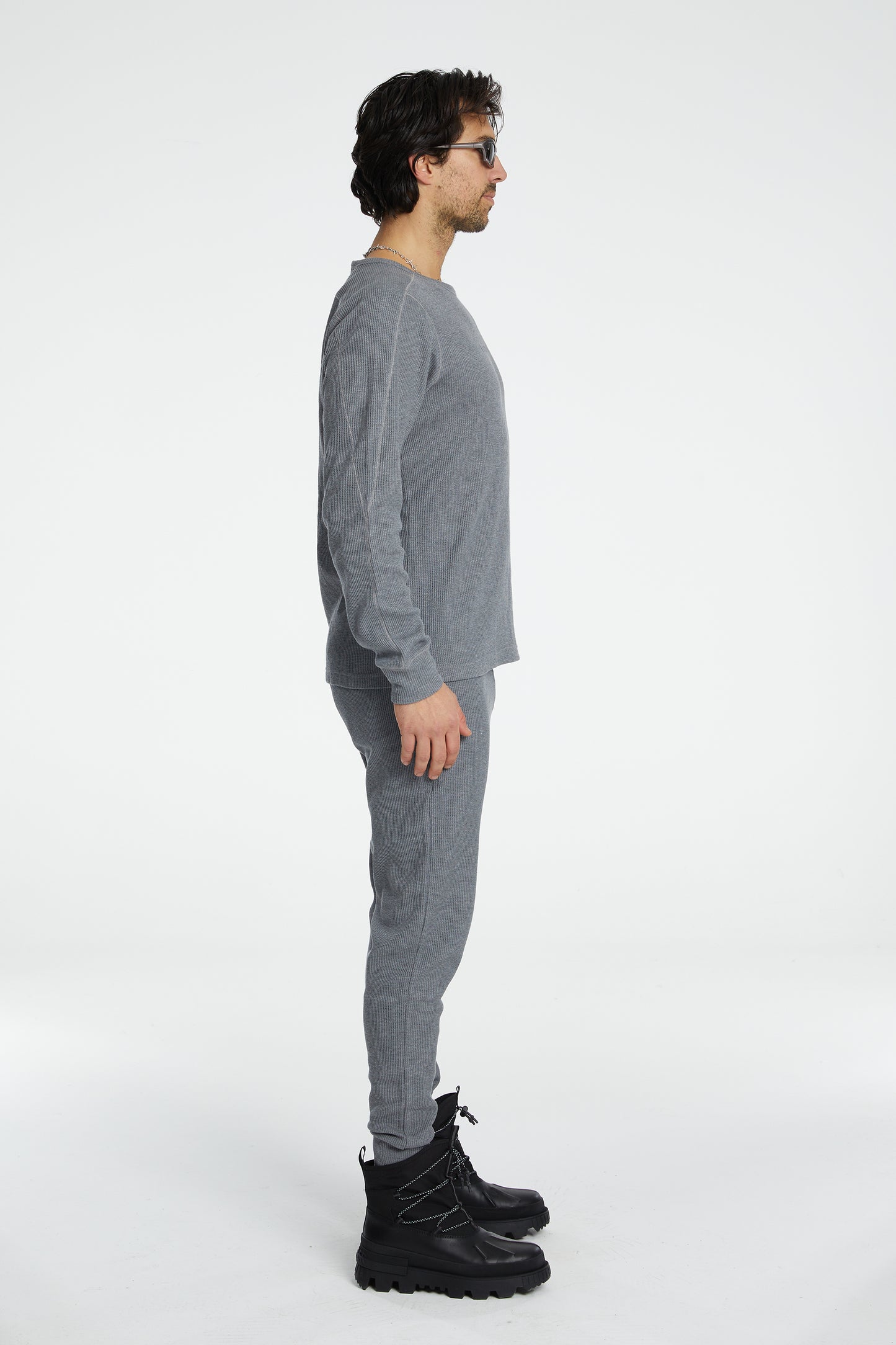 Waffle Sweatshirt - Grey