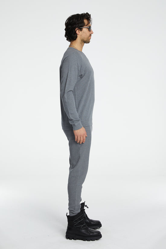 Cotton Crewneck Sweatshirt - Grey