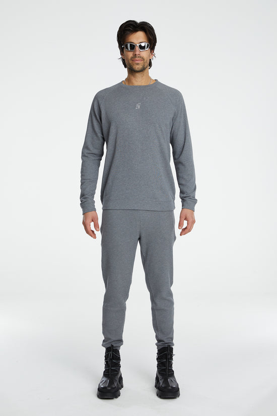 Bisiklet Yaka Sweatshirt - Gri