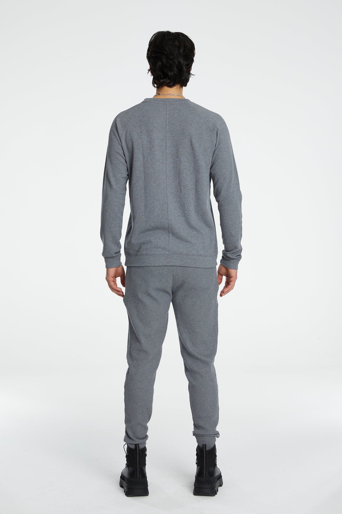 Bisiklet Yaka Sweatshirt - Gri