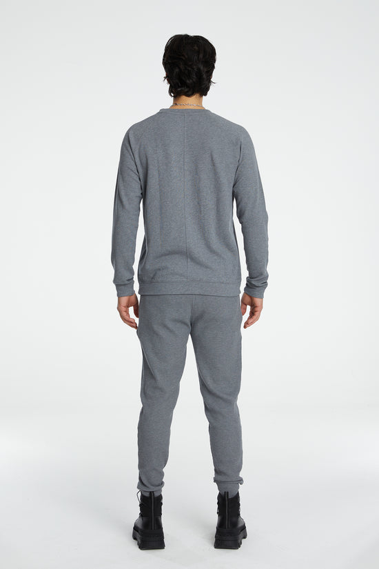 Cotton Crewneck Sweatshirt - Grey