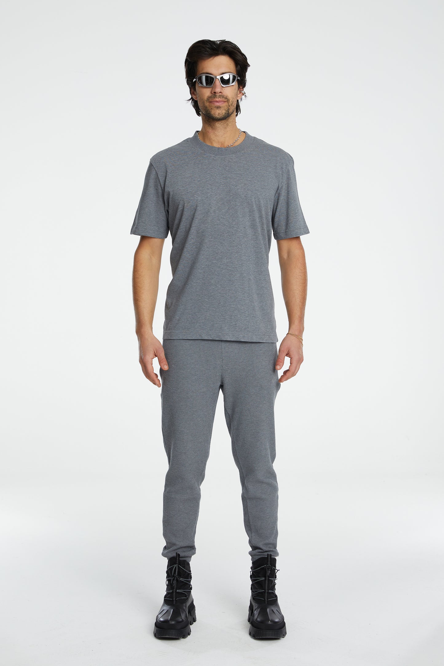 Cotton Basic T-Shirt - Grey