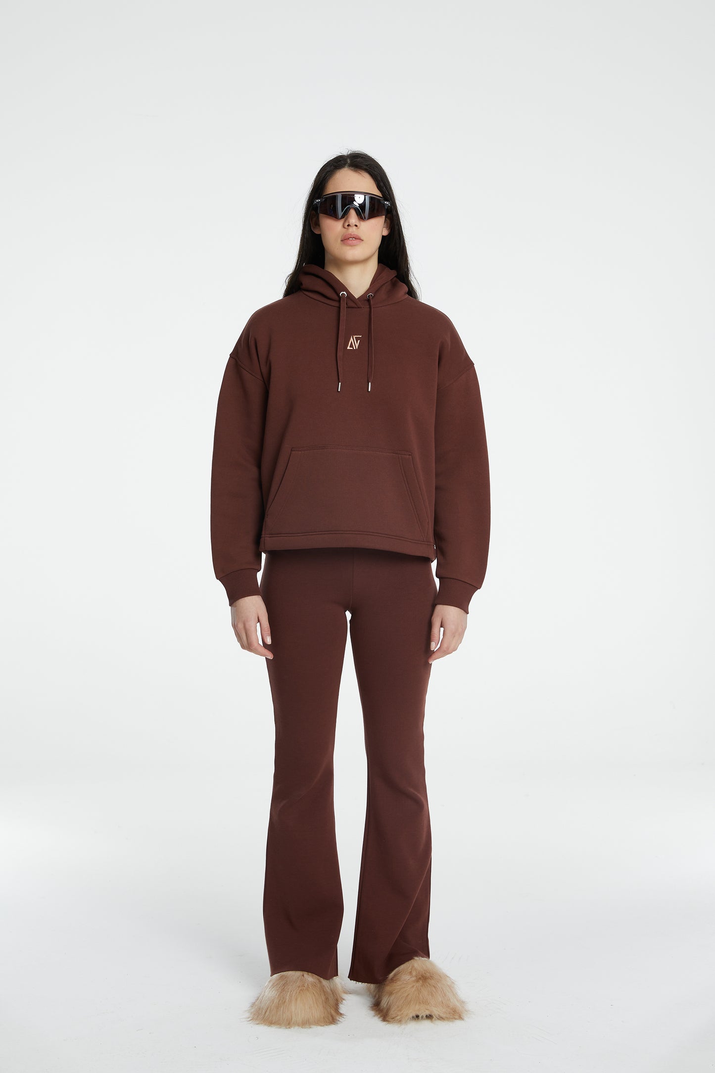 Load image into Gallery viewer, Flare Sweatpants - Brown Stone
