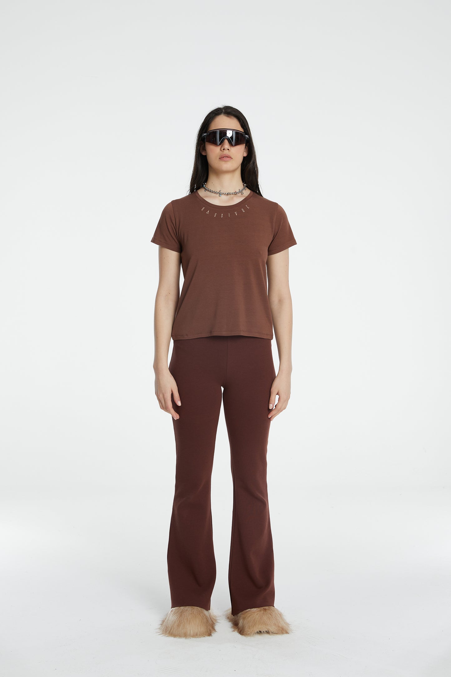 Cotton T-Shirt - Brown Stone