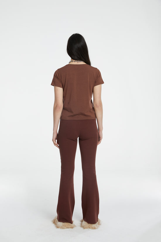 Cotton T-Shirt - Brown Stone