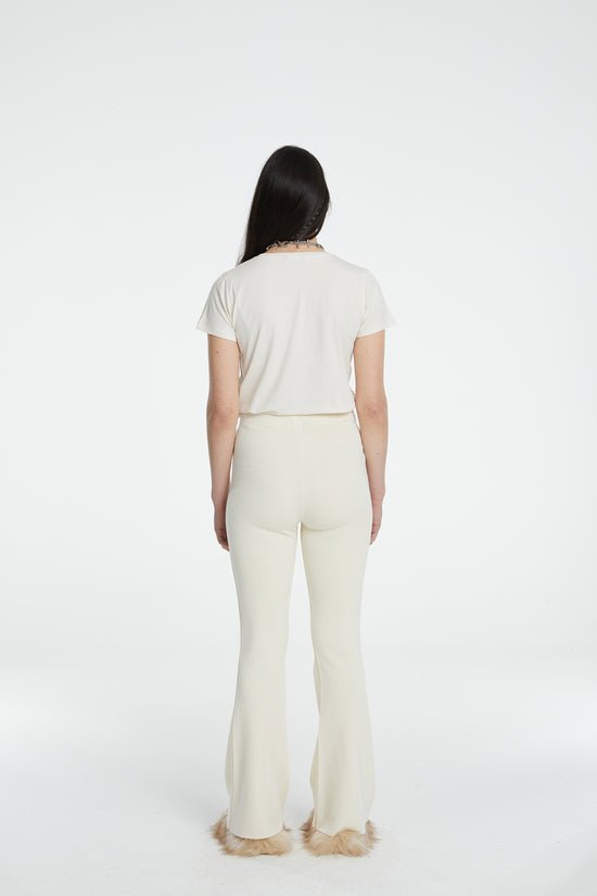 Load image into Gallery viewer, Flare Sweatpants - Cream
