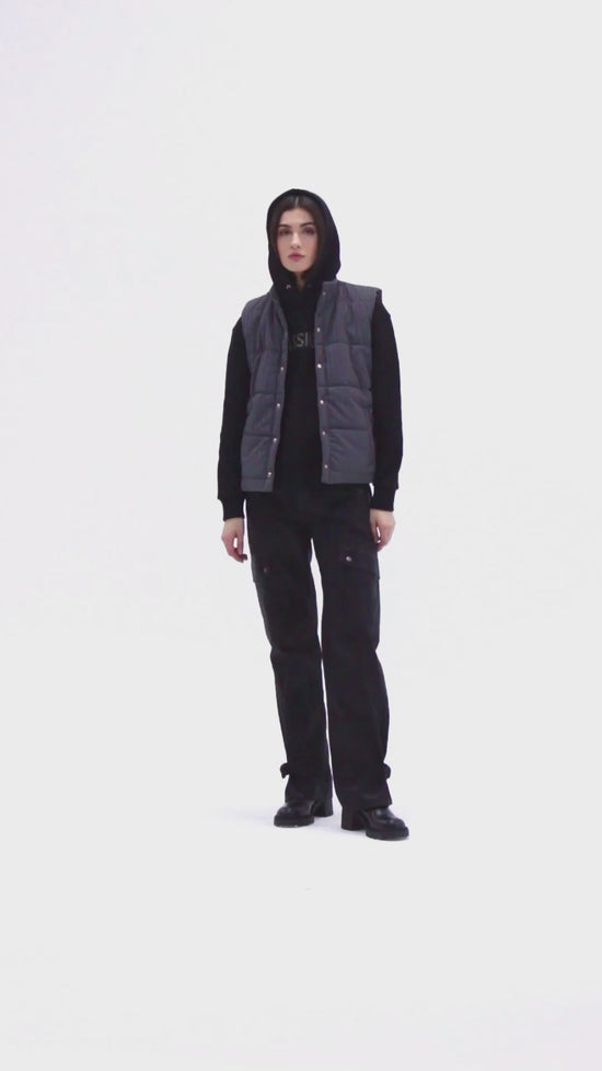 Load and play video in Gallery viewer, Iridescent Puffer Vest
