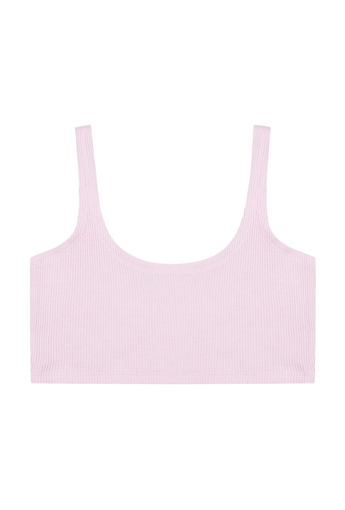 Waffle Tank Top - Cold Blush