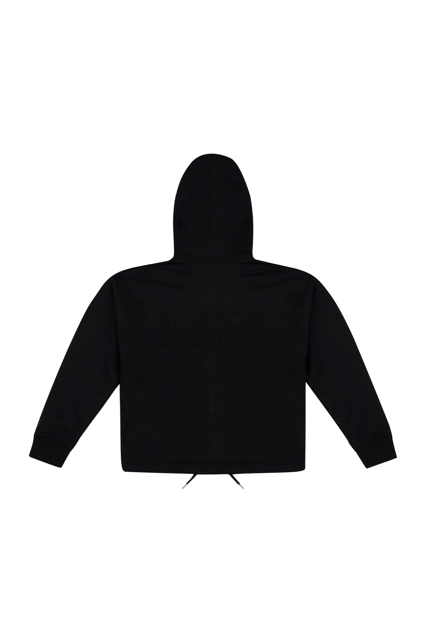 Fermuarlı Kapüşonlu Sweatshirt - Siyah