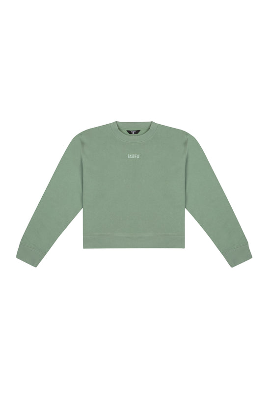 Cotton Crewneck Sweatshirt - Jade
