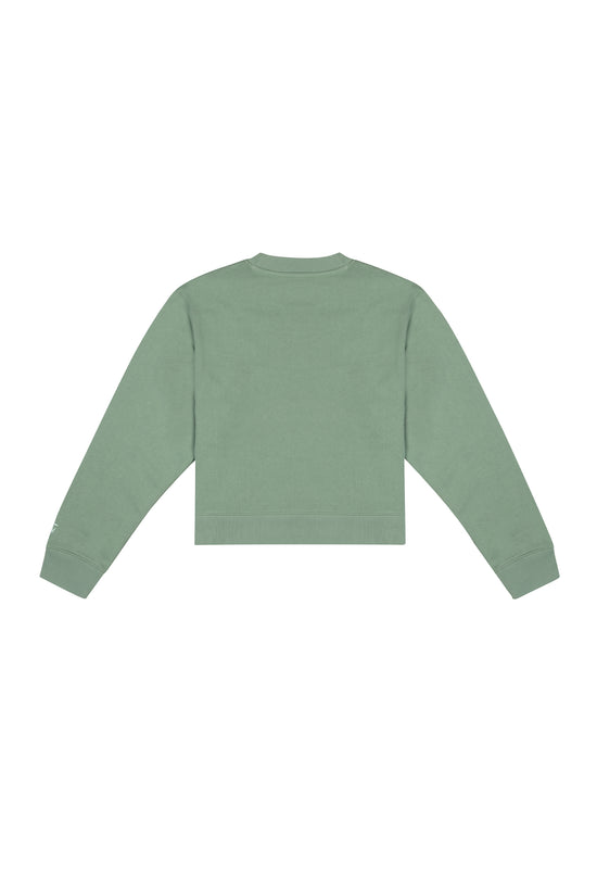 Cotton Crewneck Sweatshirt - Jade