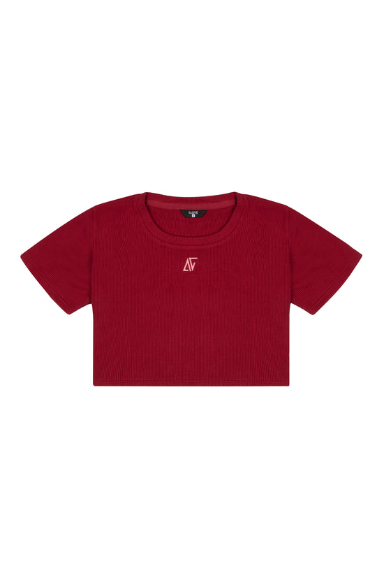 Waffle T-Shirt - Wine