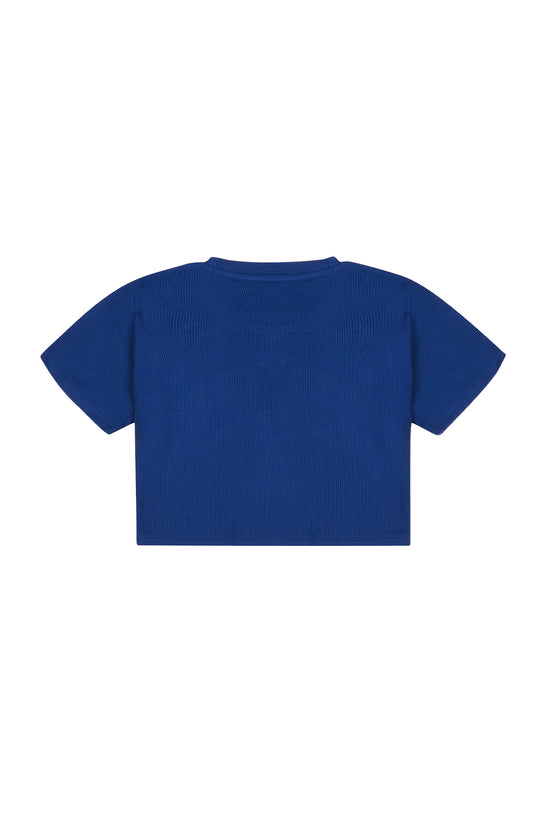 Waffle T-Shirt - Lazuli Blue