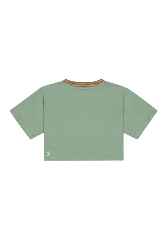 High Density Crop T-Shirt - Jade